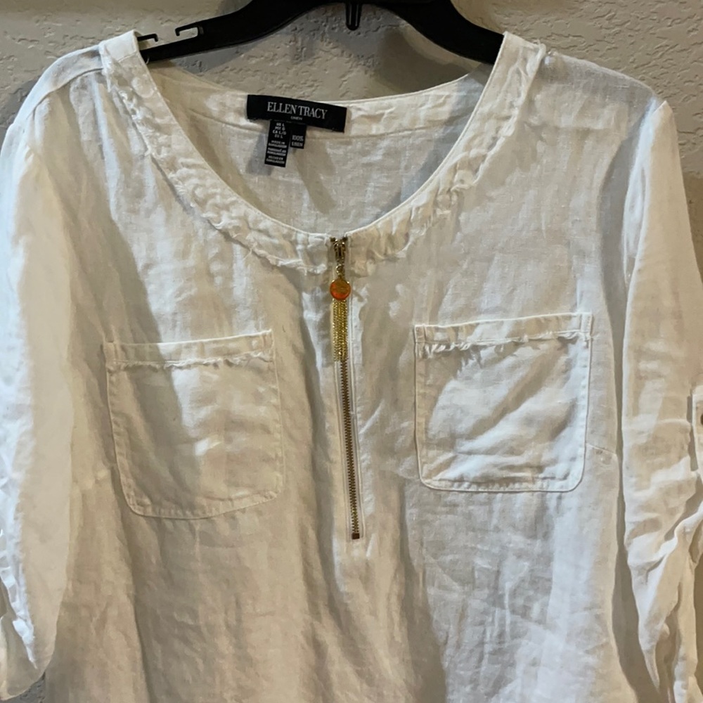 Ellen Tracy linen top
